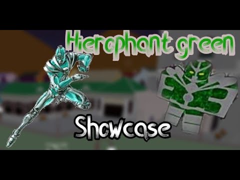 Hierophant green showcase | Project jojo | Roblox