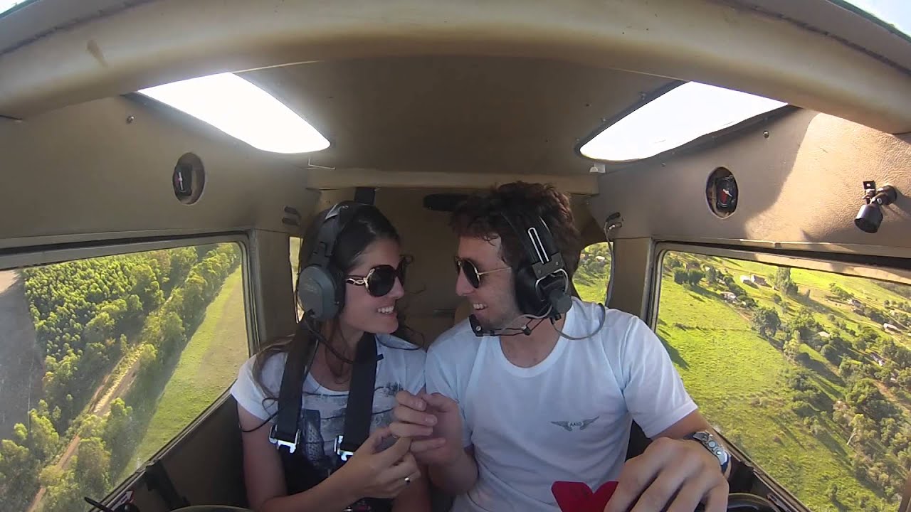 Pedido de casamento em voo! - marriage proposal in flight!