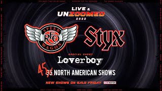 STYX + REO SPEEDWAGON with special guest LOVERBOY - New Tour Dates Added!
