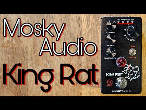 Mosky King Rat Guitar Effect Pedal Fuzz Distortion Volume Filter + Clip TUNER image 10