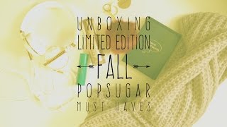 PopSugar Must Haves-  Limited Edition Fall Unboxing