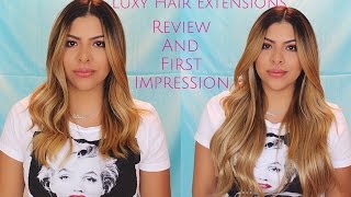Luxy Hair Extensions Review and First Impression/Unboxing | First Update (18 Dirty Blonde 220g)