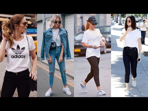 MODA 2023 OUTFITS CÓMO Vestir CON ROPA  BÁSICA Y SENCILLA LOOKS CASUALES PARA MUJER TENDENCIAS 2023