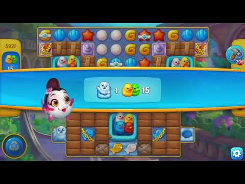 Fishdom 5921 Level - 16 moves - NO BooSTERS