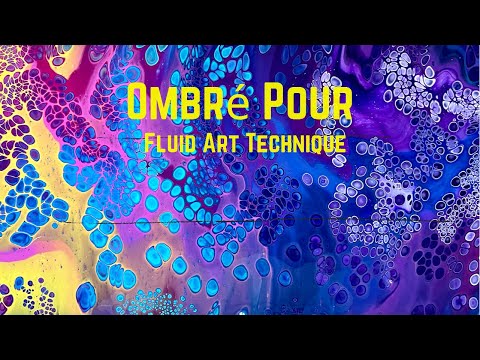 #361.  TWO BEAUTIFUL Fluid Art Pours!!—Ombré Style! / art therapy / fluid art straight pour