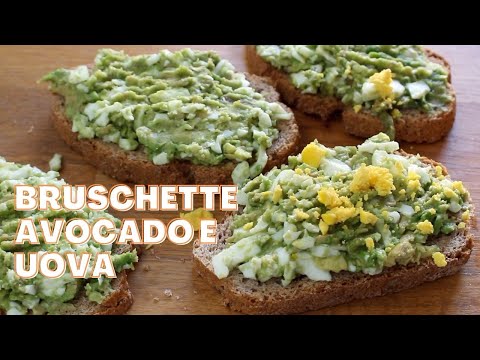 Bruschette avocado e uova