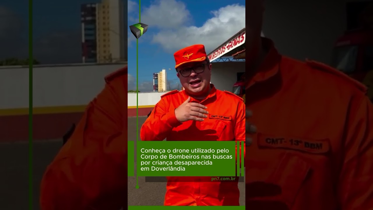 CRIANÇA DESAPARECIDA: O Corpo de Bombeiros Militar de Goiás utiliza um drone de alta tecnologia nas buscas pela criança de 1 ano e 11 meses desaparecida na zona rural de Doverlândia.