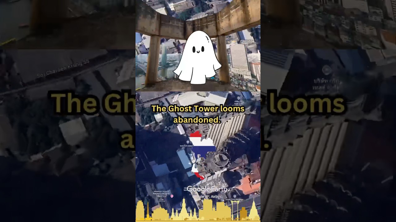 🇹🇭 Bangkok's Most HAUNTING Secret: The Abandoned Ghost Tower 👻 #GhostTower #Bangkok #sathorn