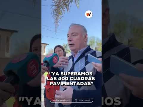 AVANZAN LAS OBRAS DE PAVIMENTACIÓN EN BARRIO VISTA VERDE