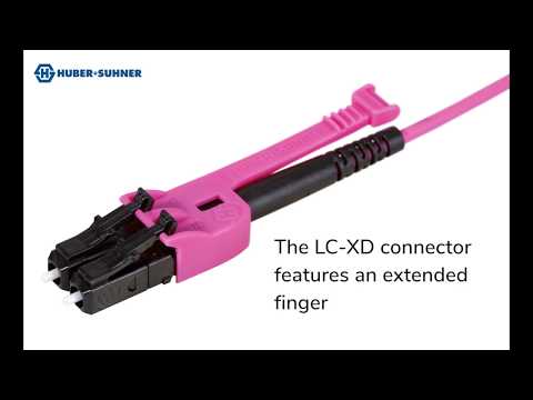 HUBER+SUHNER LC-XD Connector Polarity Flip In-Focus Video