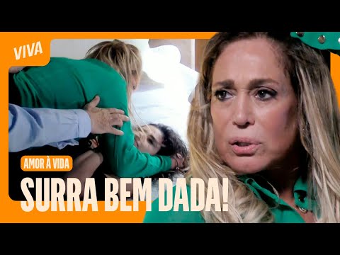 Pilar beats up the mistress! Pilar catches Aline and César and hits the secretary | Love of Life ...