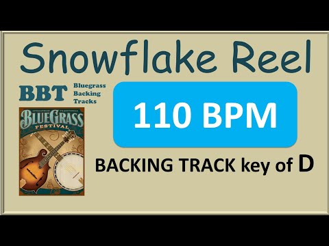 Snowflake Reel - bluegrass backing track 110 bpm