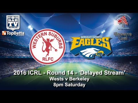2016 ICRL Round 14 Full Match Replay - Western Suburbs Devils VS Berkeley Eagles