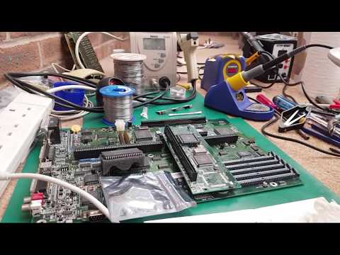 Commodore Amiga A4000 Testing Both Boards & Waffle