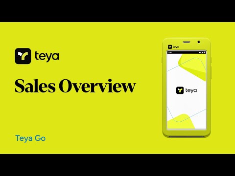 Understanding your Sales Overview with Teya