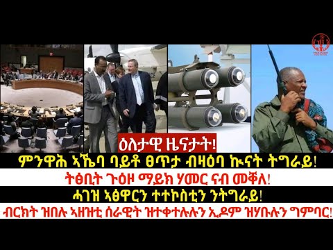 ኣኼባ ባይቶ ፀጥታ / ጉዕዞ ማይክ ሃመር ናብ መቐለ/ ሓገዝ ኣፅዋርን ተተኮስቲን ንትግራይ/ ብርክት ዝበሉ ኣዘዝቲ ሰራዊት ዝተቀተሉሉን ኢዶም ዝሃቡሉን ግምባር!