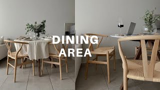 LIVING ALONE DIARY | Why I got new dining furniture | Dinnerware Haul | BTS of baking cookies