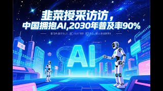 蔡崇信谈中美竞争与AI未来，中国政府对AI最新政策解读，中国推出”AI+”政策，到2030年，AI普及率要达到90% #阿里 #AI+ #马云 #阿里云 #电商 #AGI #中美竞争 #韭菜 #花和尚