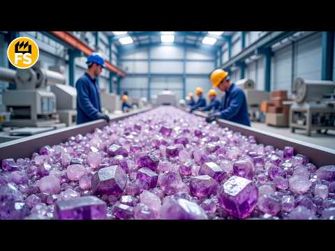 💎 20,000 Tons of Amethyst Every Year! How Are These Purple Treasures Mined? 🔥