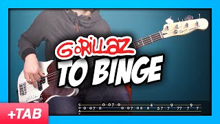 Gorillaz - To Binge | Bass Cover with Play Along Tabs