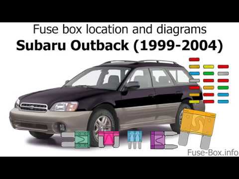 Fuse box location and diagrams: Subaru Outback / Legacy (1999-2004)