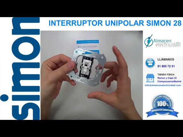 Vídeo relacionado con Simon 75101-39 Simon-75101-39 Interruptor unipolar s-75 Ref. 6557539001, 250 V, Blanco