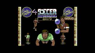 4 Soccer Simulators - c64 commodore 64 game playthrough with commentary