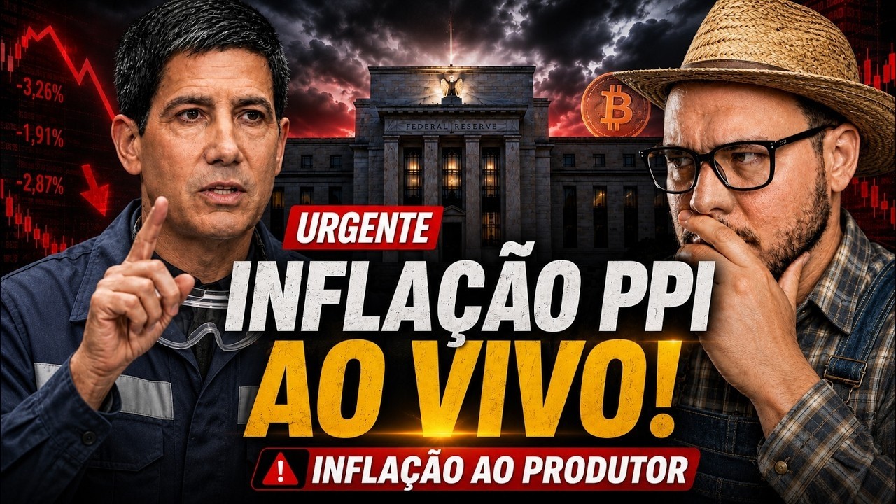 🚨 URGENTE: INFLAÇÃO AO PRODUTOR AO VIVO! IMPACTOS NO BITCOIN E MERCADOS!
