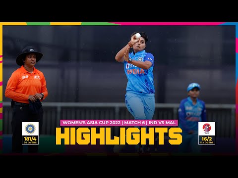 ACC | Women's Asia Cup 2022 | Match 6 | India vs Malaysia
