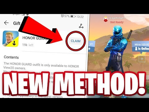 Honor view 20 fortnite skin code