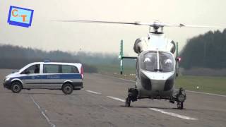 preview picture of video 'Landung & Abflug Polizeihubschrauber...'