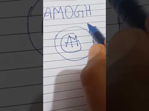 AMOGH name logo comment your name #logo #logodesign #shorts