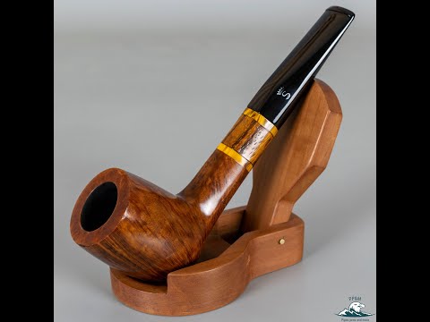 Tom Eltang Designed Stanwell "Zebrano" Smooth Billiard Hexagonal Shank (190) 9mm