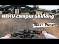 Exploring NEHU Campus Shillong || Beautiful campus || female motovlogger Assam ||