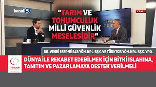 TARIM VE TOHUMCULUK MİLLİ GÜVENLİK MESELESİDİR - DR. VEHBİ ESER - BİSAB - TÜRKTO