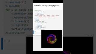 Create a Colorful Galaxy with Python