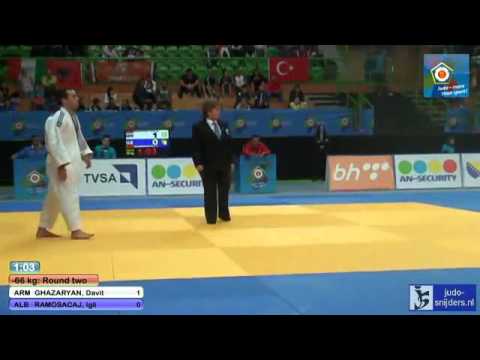 Judo 2013 European Championships Juniors: Ghazaryan (ARM) -  Ramosacaj (ALB) [-66kg]