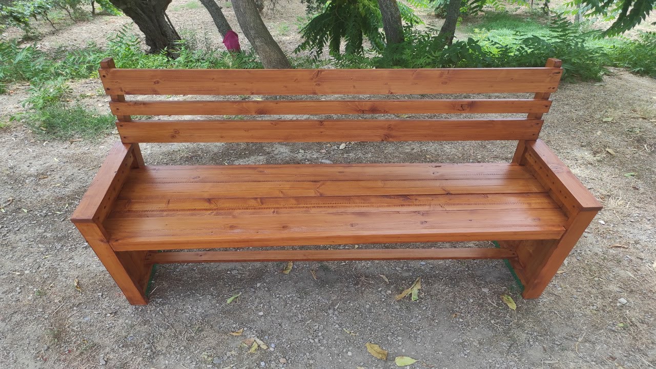 Panchina in legno da esterno per giardino fai da te