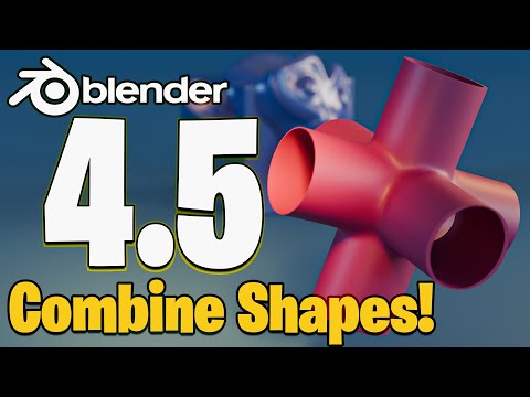 Blender 4.5 New Features - Merging Shapes!