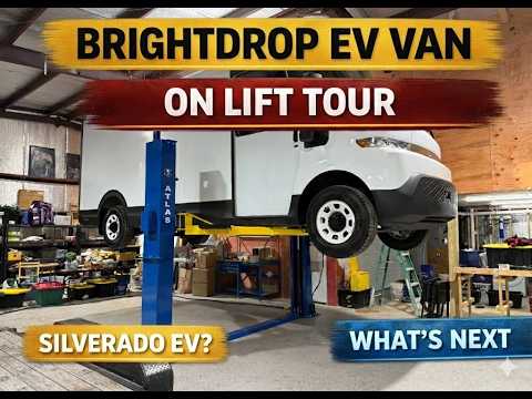 BrightDrop 600 On a Lift: Tons of Tank Space + It’s Basically a Silverado EV Underneath