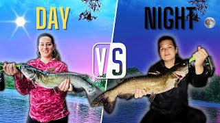 Day VS Night Fishing Competition | Who Catches the Biggest Fish?