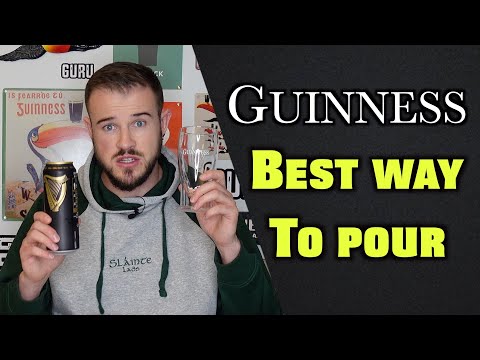 Best Way to Pour A Can of Guinness?