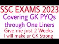 GK for SSC Exams 2023 | through One Liners (PYQs) CGL,CHSL,MTS,CPO,STENO