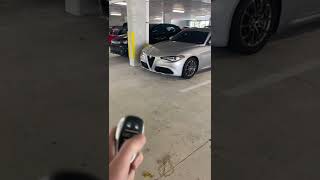 Alfa Romeo Giulia remote start #alfaromeo #cars #giulia #drive #shorts