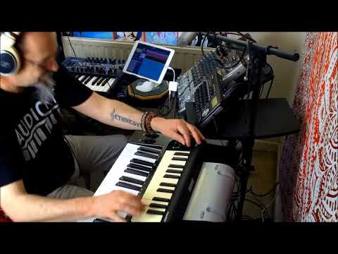 CUBASIS Playing the Arturia MINIBRUTE & 2 Midi Keys Playing KRONECKER & POISON 202