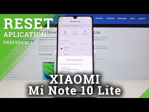 How to Reset App Preferences in XIAOMI Mi Note 10 Lite – Default App Options