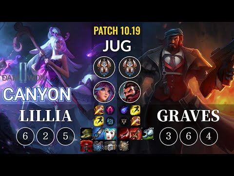 DWG Canyon Lillia vs Graves Jungle - KR Patch 10.19