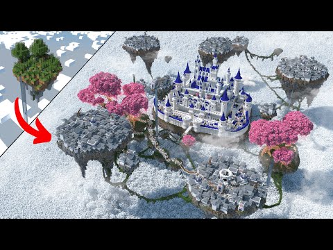 [100 Hours Minecraft Timelapse] Sky Kingdom (4K/60fps]