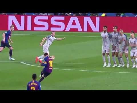 Lionel Messi Free Kick Goal Barcelona vs Liverpool English Commentary!