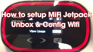 How to Setup Mifi Jetpack Verizon 4G Wifi hotspot